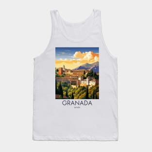 A Pop Art Travel Print of Granada - Spain Tank Top